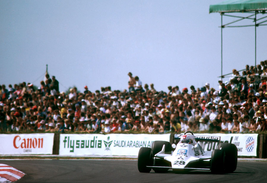 Clay Regazzoni on his way to Williams' first grand prix victory