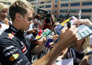 Sebastian Vettel meets the fans on Wednesday afternoon