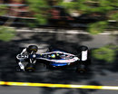 Bruno Senna exits the pits in the Williams