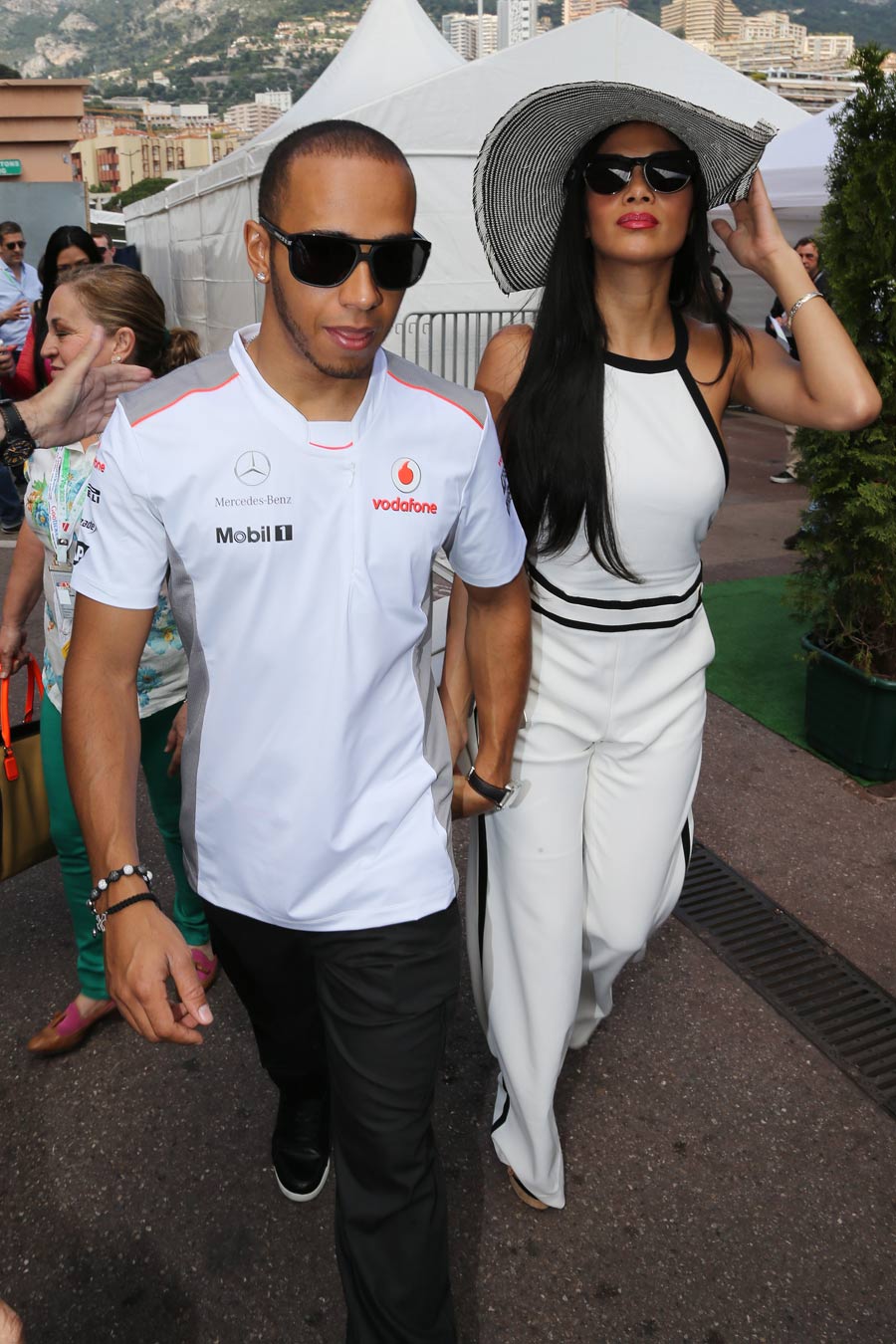 Lewis Hamilton with Nicole Scherzinger