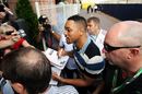 Actor Will Smith signs autographs