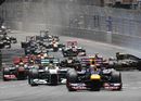 Mark Webber leads the Monaco Grand Prix