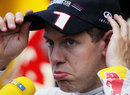 Sebastian Vettel talks to German media after Thursday practice
