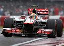 Lewis Hamilton on a super-soft tyre lap
