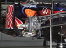 Red Bull brake duct assembly in the garage on Thursday