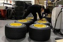 The wheels are prepared for the new Lotus