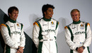Lotus drivers Jarno Trulli, Fairuz Fauzy and Heikki Kovalainen
