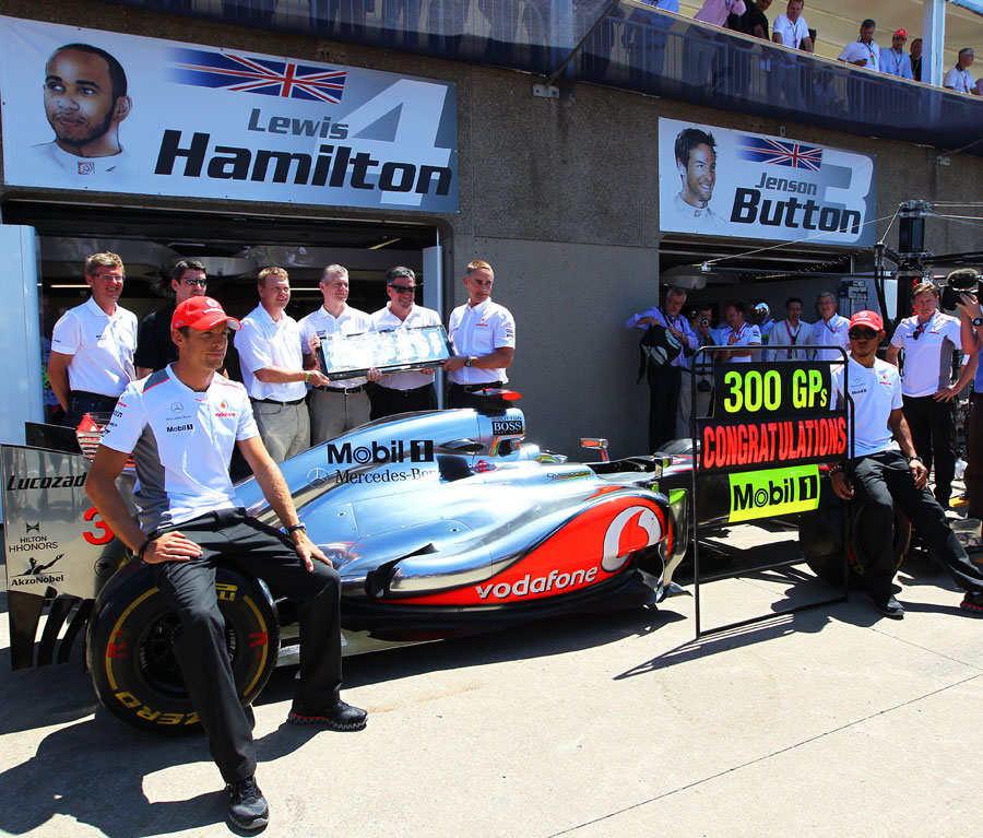 McLaren celebrate 300 races with Mobil 1 as its oil supplier