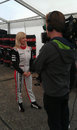 Maria de Villota ahead of her first aero test for Marussia