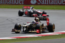 Kimi Raikkonen leads Lewis Hamilton 