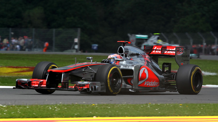 Jenson Button on soft tyres