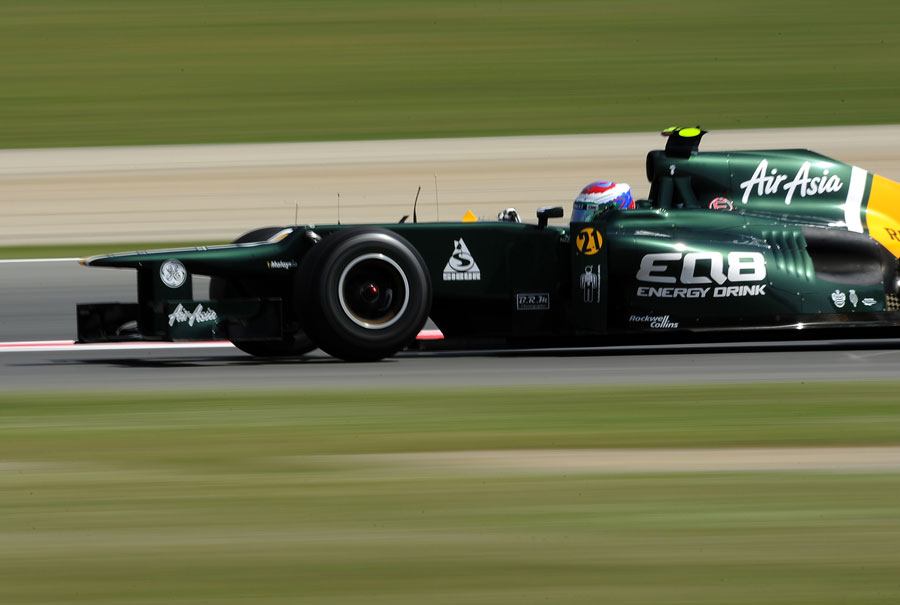 Vitaly Petrov at speed during FP3
