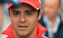Felipe Massa in the paddock on Thursday