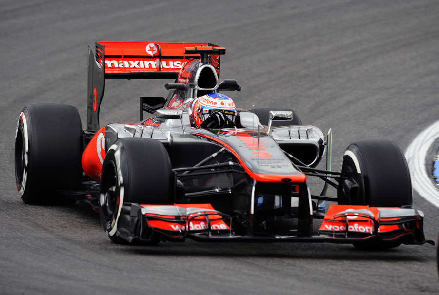 Jenson Button puts some mileage on McLaren's updates