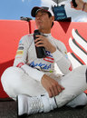 Kamui Kobayashi ahead of the start of the race