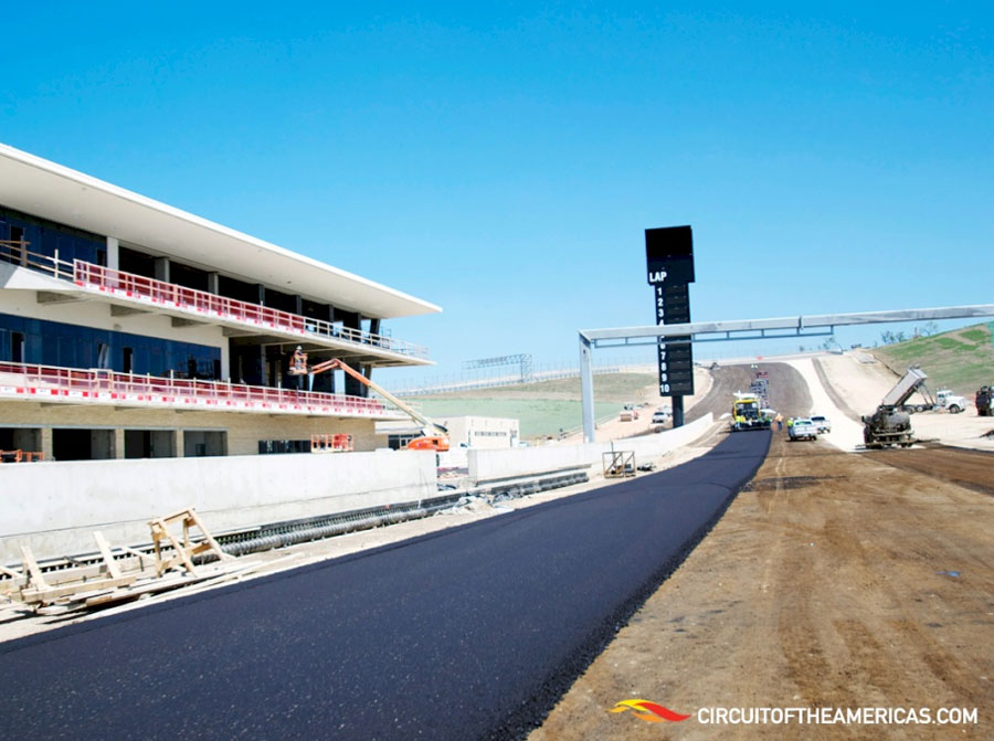 Work continues at the Circuit of the Americas