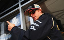 Kimi Raikkonen in the paddock on Thursday