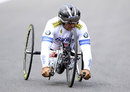 Alex Zanardi during a Paralympic practice day at Brands Hatch
