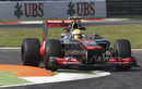 Lewis Hamilton attacks the Roggia chicane