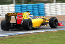 Vitaly Petrov puts more testing milage on the Renault