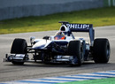 Nico Hulkenberg puts some early laps on the Williams