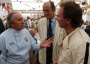Sir Jackie Stewart and Christian Horner chat at the Goodwood Revival