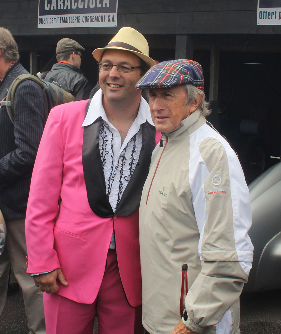 Sir Jackie Stewart and friend