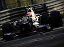 Sergio Perez on track