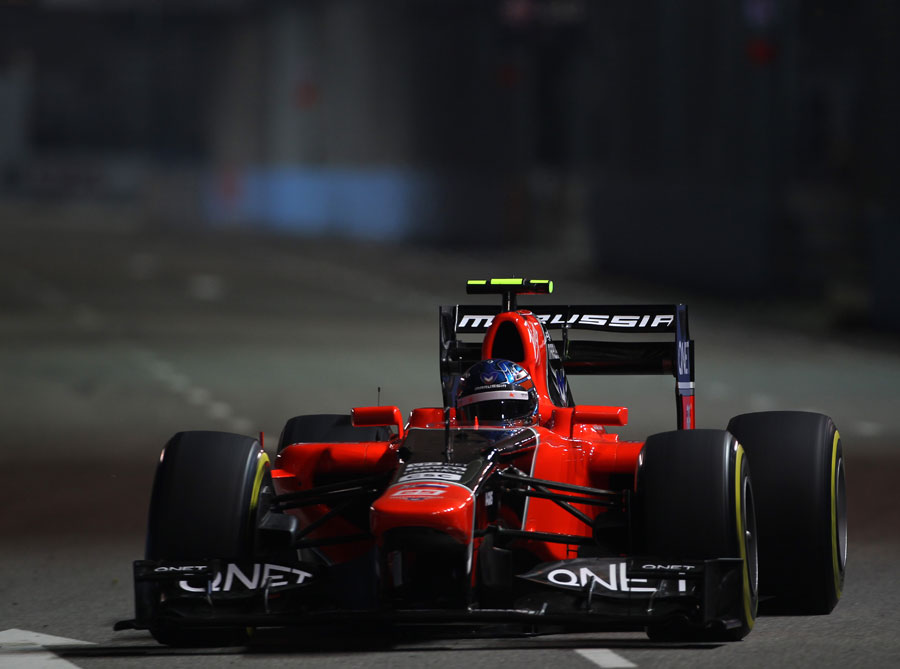 Charles Pic on track in the Marussia