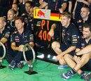 Sebastian Vettel and Red Bull celebrate victory in Singapore