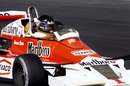 James Hunt on his way to victory in the McLaren