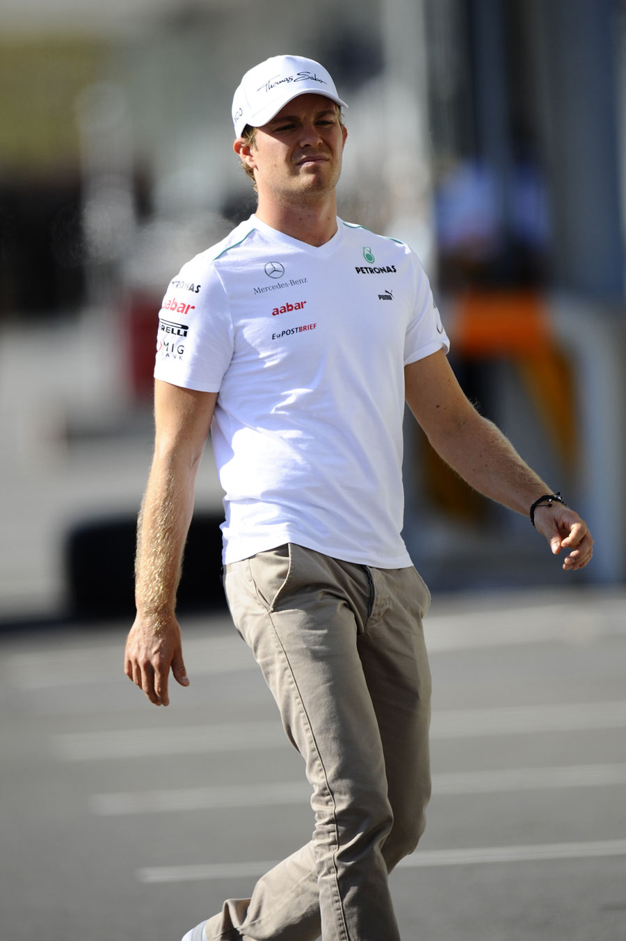 Nico Rosberg in the paddock on Thursday