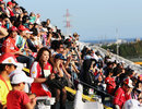 Fans in the grandstand