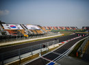 The view of the first corner at the Korean International Circuit