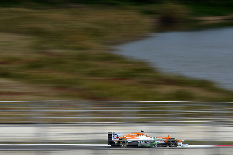 Jules Bianchi at speed for Force India
