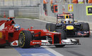 Fernando Alonso pulls into the pit lane