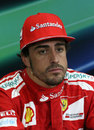 Fernando Alonso in the post race press conference