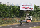 A billboard outside the circuit advertising the grand prix