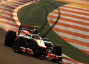 Lewis Hamilton on track in the McLaren in second practice