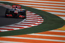 Jenson Button tackles turn ten on soft tyres