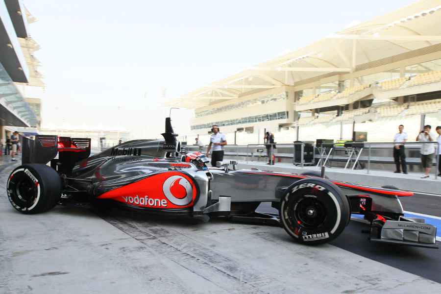 Kevin Magnussen heads out on track for McLaren