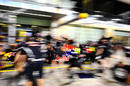 Red Bull practice pit stops on Thursday night