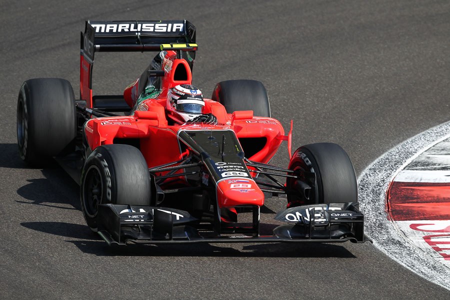Max Chilton on track in the Marussia MR-01