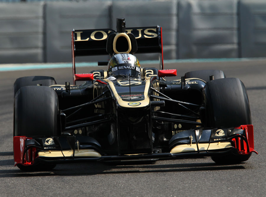 Davide Valsecchi on track in the Lotus