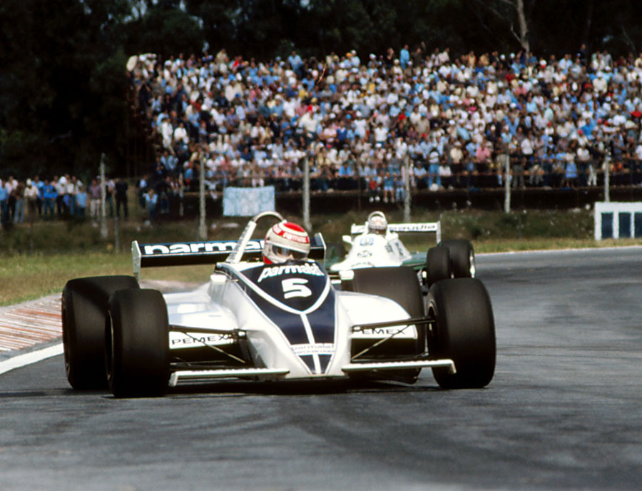 Nelson Piquet on his way to victory
