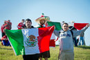 Mexican fans show their support for Sergio Perez