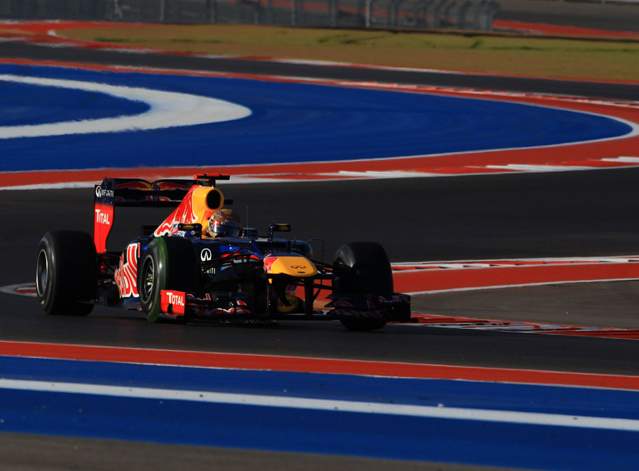 Sebastian Vettel on hard tyres during qualifying