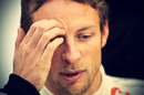 Jenson Button at the Valencia test