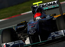 Michael Schumacher gets back on track in the Mercedes
