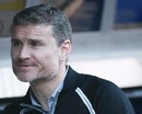 David Coulthard watches testing in Barcelona